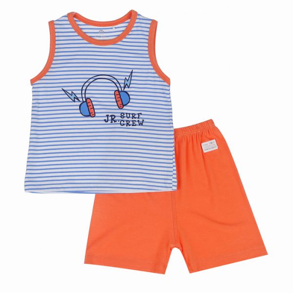Body đùi cho bé trai KidsPlaza cổ yếm hình Gấu HN21H